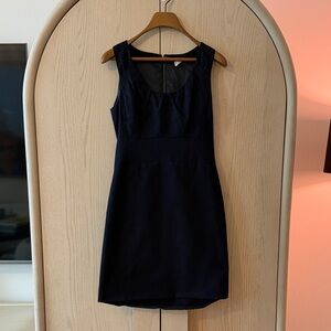 J. Crew Dark Blue Sleeveless Mini Dress